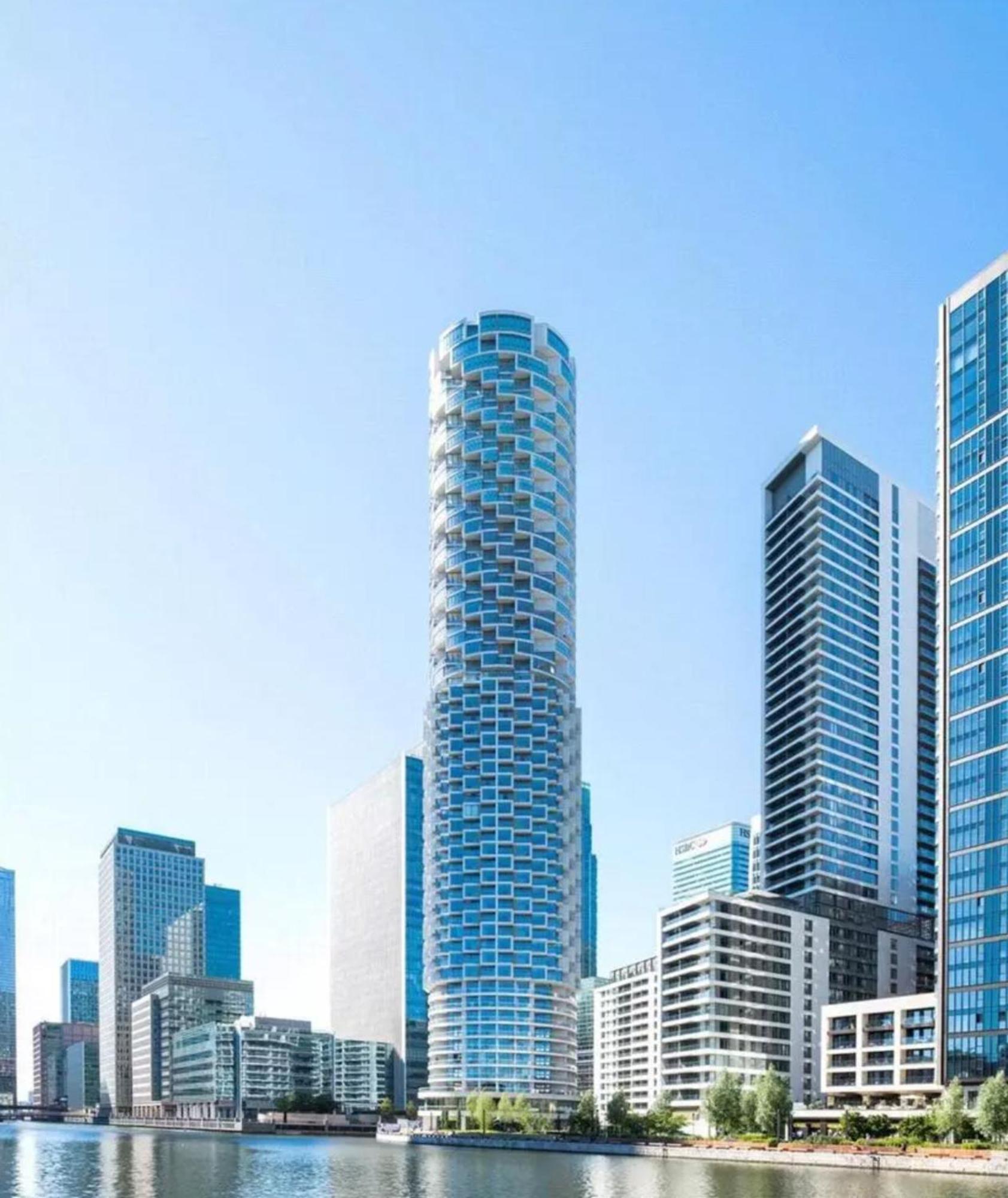 Two Bedrooms Penthouse One Park Drive, Canary Wharf Londres Exterior foto